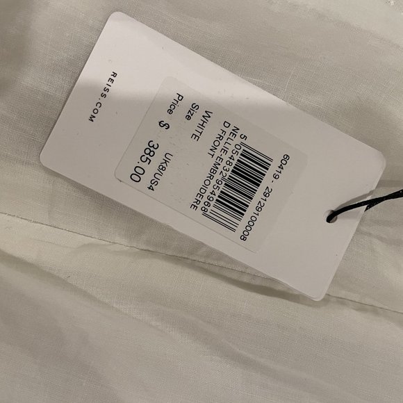 NWT Reiss Nellie Embroidered Front Halterneck Midi Dress - Picture 7 of 7